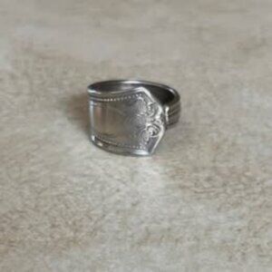 Spoon Ring, 8.5, handcrafted, unique